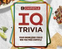 Chipotle BOGO Codes and Prizes with Trivia Game August 18 to 20