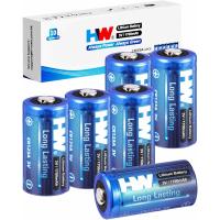 HW CR123A 3V Lithium Battery 6-Pack