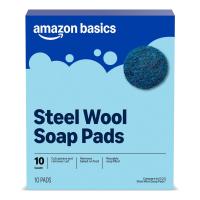 Amazon Basics Steel Wool Soap Pads 10 Pack