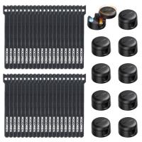 Rocoren 50Pack Rotatable Cable Clips