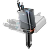 Lisen Retractable USB-C Car Charger