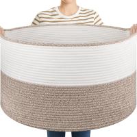 Oiasket Large Blanket Basket with Handles