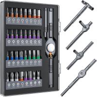 Wesdut T Handle Magnetic Ratchet Screwdriver Set