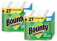 Bounty Quick-Size Paper Towels 16 Rolls