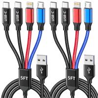 4-in-1 USB-C Multi Charging Cable 2 Pack by Mpatiby