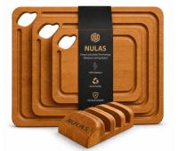 Nulas 4-Piece Wood Cutting Board Set