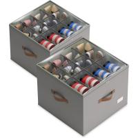 Vincona Shoe Organizer for Closet 2 Pack