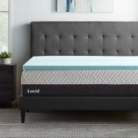 Lucid Cooling Gel Memory Foam Twin XL Mattress Topper