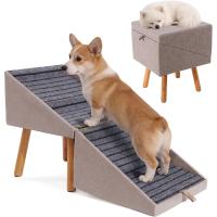 Ziluce Dog Ramp for Couch 2-in-1 Pet Steps