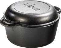 Lodge Cast Iron Double Dutch Oven Used