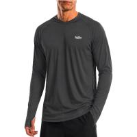 Twekfish Mens UPF 50+ Sun Hooded Long Sleeve UV Shirt