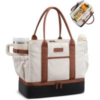 Lovevook Insulated Lunch Bag with Triple Compartments