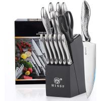 Knife Set for Kitchen with Block by Hissf
