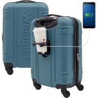 Wrangler 20in Astral Hardside Carry-on Luggage Blue