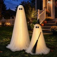 Zesua Halloween Spooky Ghost Decorations 2 Pack