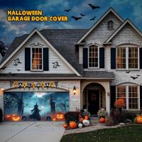 Halloween 2-Car Garage Door Cover