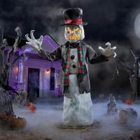 Home Accents Holiday 6.5ft Wicked Woods Snarling Snowman