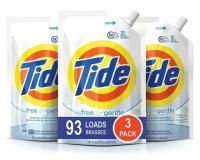 3x Tide Gentle HE Laundry Detergent