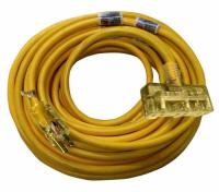 50ft Husky Indoor Outdoor Lighted Triple Tap Extension Cord