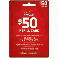 Verizon or ATT or Boost Mobile or Cricket or Total Wireless Prepaid Refill