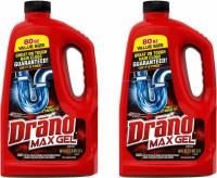 2-Count 80oz Drano Max Gel Clog Remover