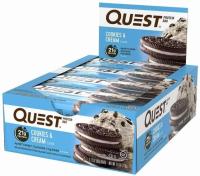 12 Quest Nutrition Cookies and Cream Protein Bars