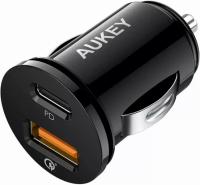 Aukey USB-C and USB Car Charger with Power Delivery