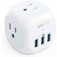 Anker PowerPort Power Cube with 3 Outlets with 3 USB Ports