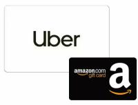 Amazon Gift Card with Uber Gift Card Purchase