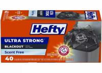 40 Hefty Ultra Strong Tall Kitchen Trash Bags