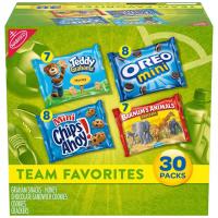 30 Nabisco Team Favorites Cookies and Crackers Variety Pack