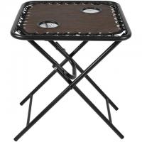 Living Accents Bungee Square Folding Table