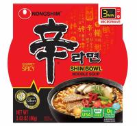 12 Nongshim Shin Bowl Noodle Soup