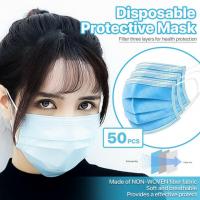 50 Disposable 3-Ply Face Masks