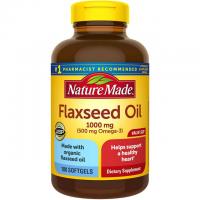 360 Nature Made 1000mg Flaxseed Oil Softgels