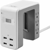 APC Desk Mount U-Shaped 6-Outlet & 4 USB Surge Protector