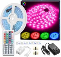 16.4ft Minger RGB LED Lights Strip with 44-key IR Remote