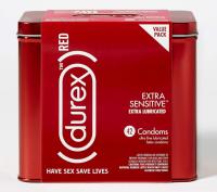 42 Durex RED Sensitive Latex Condoms