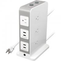 Rosewill 10-Outlet and 4 USB Port 1000 Joules Tower Surge Protector
