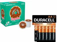 2 Keurig K-Cup Packs and 24 Duracell AA or AAA Batteries for Rewards