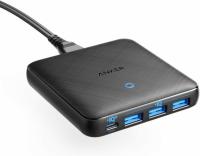 Anker PowerPort Atom III 45W 4-Port USB-C and USB-A Slim Wall Charger Ship