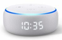 Amazon Echo Dot with Clock and 2 Months of Amazon Music