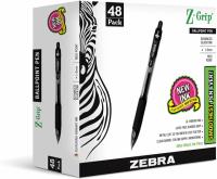 48 Zebra Pen Z-Grip Retractable Ballpoint Pen