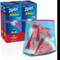 104 Ziploc Slider Gallon Storage Bags with Power Shield Technology