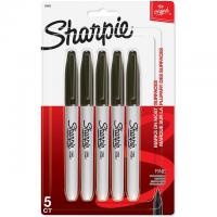 5 Sharpie Fine Point Permanent Markers