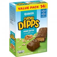 14 Quaker Chewy Dipps Chocolatey Covered Granola Bars