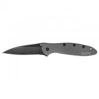 Kershaw Leek 3in Gray Pocket Knife with Black Blade