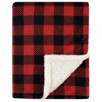 Hudson Baby Unisex Baby Plush Blanket with Sherpa Back