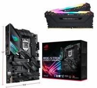 Asus ROG Strix Z490-F Motherboard with Corsair 32GB DDR4 Memory