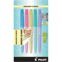 5 Pilot FriXion Light Pastel Collection Erasable Highlighters